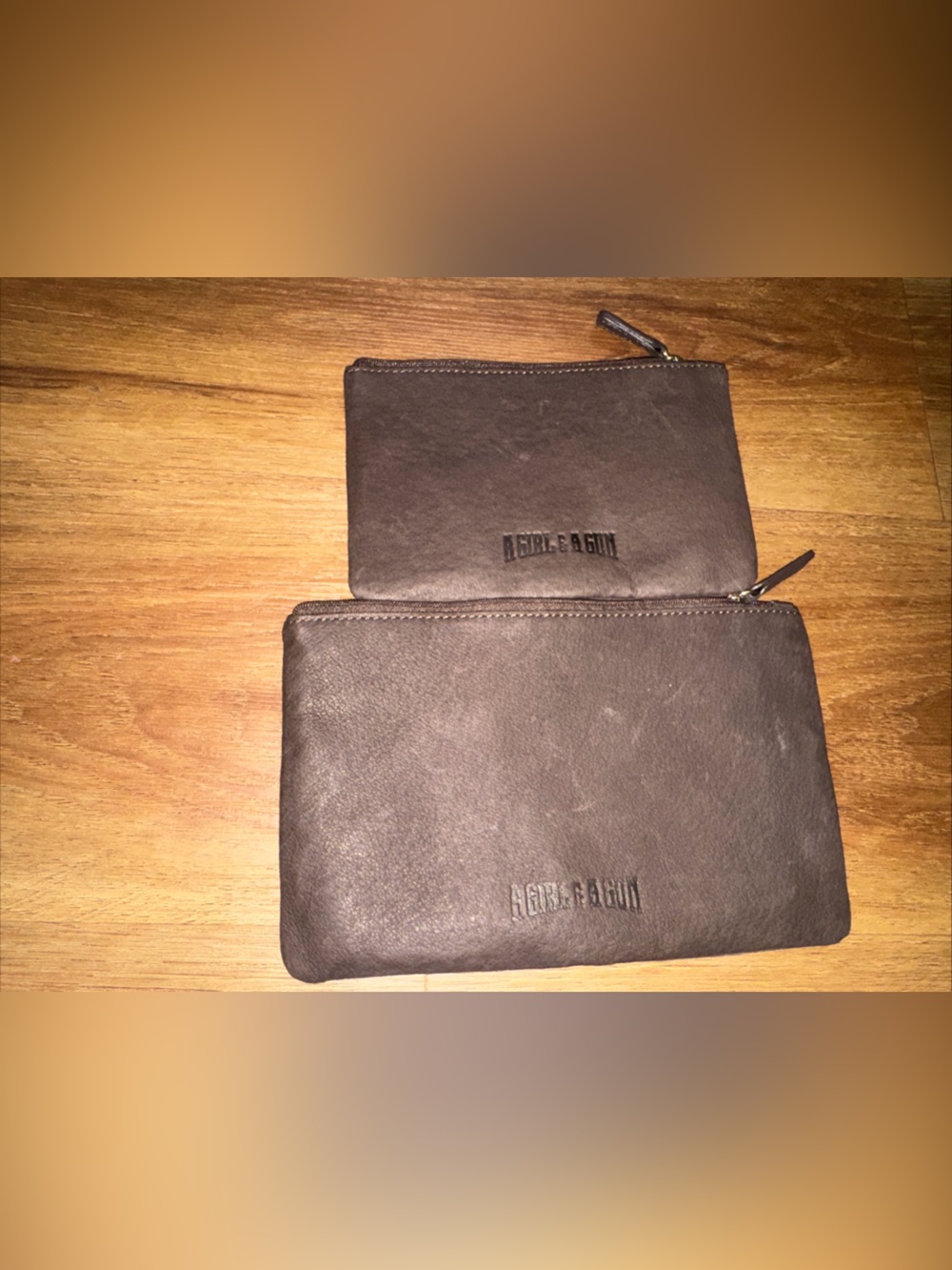 Women's Leather A Girl & A Gun RFID Pistol Case/Pouch Women's Shooting League